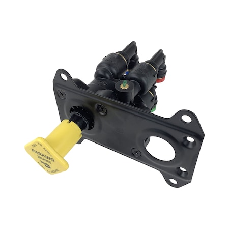 Bendix Valve, Push-Pull Control, Brake, Pp-Dc, 0.27 In. Dia, 3/8 Ptc Elbow 801315